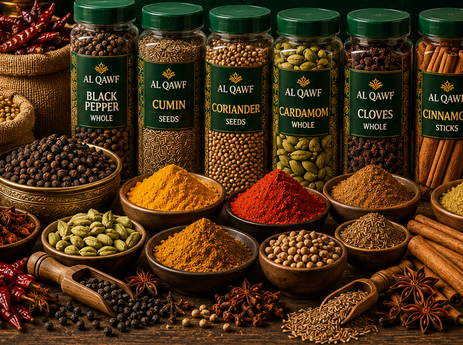 AL QAWF collection of whole and ground spices